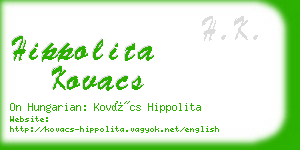 hippolita kovacs business card